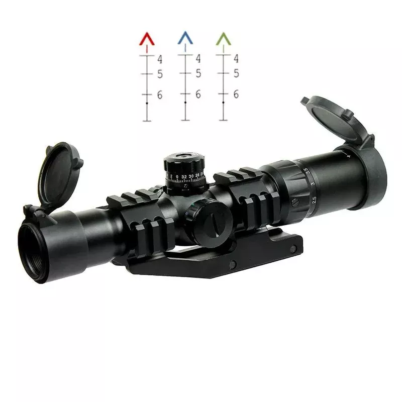 1.5-4X30 Tactical Rifle Scope with Tri-Illuminated Chevron Reticle – PEPR Mount