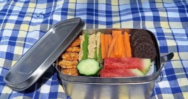 1.5ltr Stainless Steel Double-Decker Lunch Box