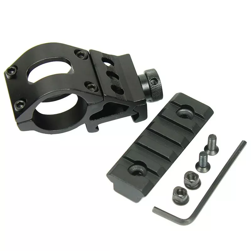 1″ Offset Scope Ring with Rail Mount & KeyMod Rail Section for Laser /Flashlight