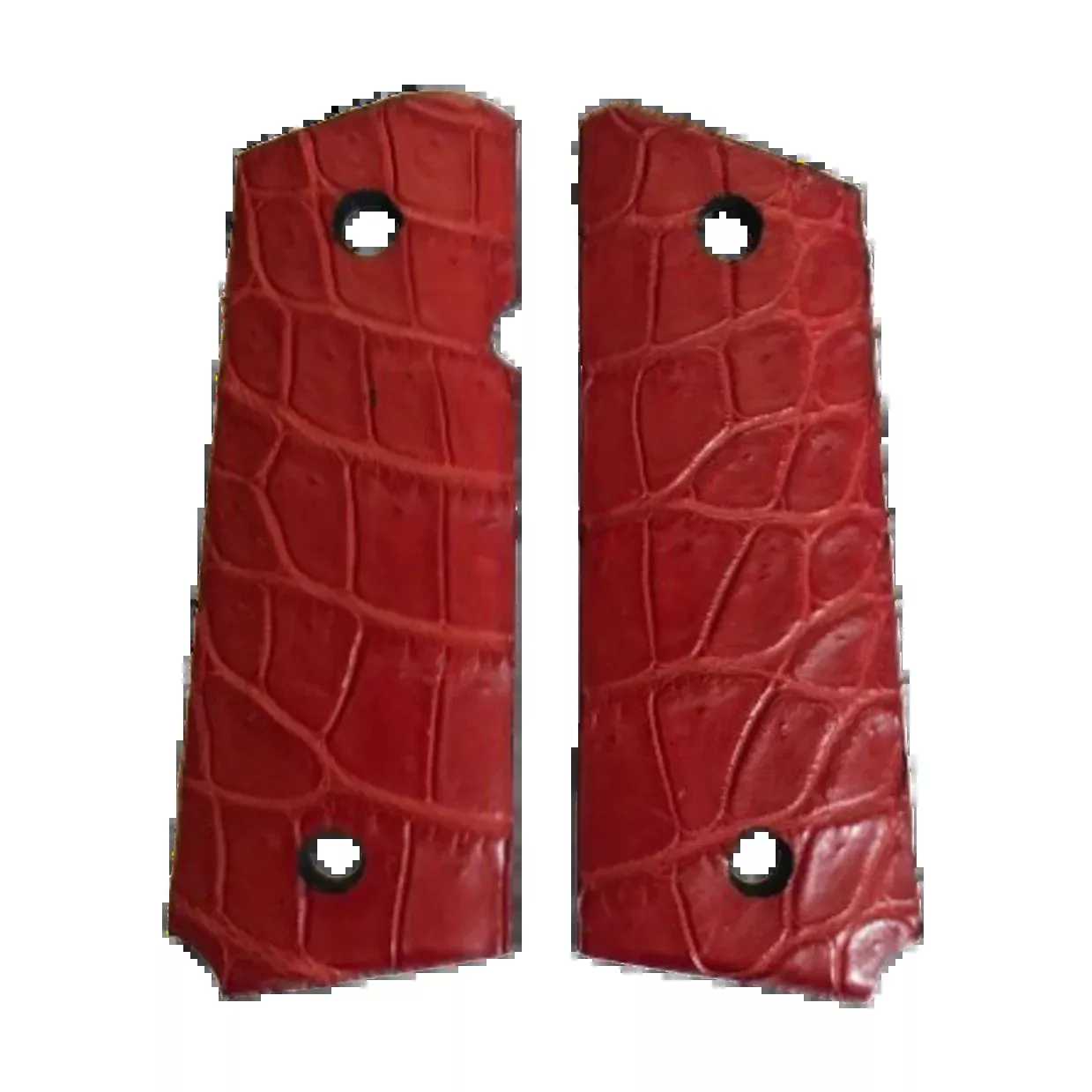1911 Compact size grips - Alligator Tail (Red)
