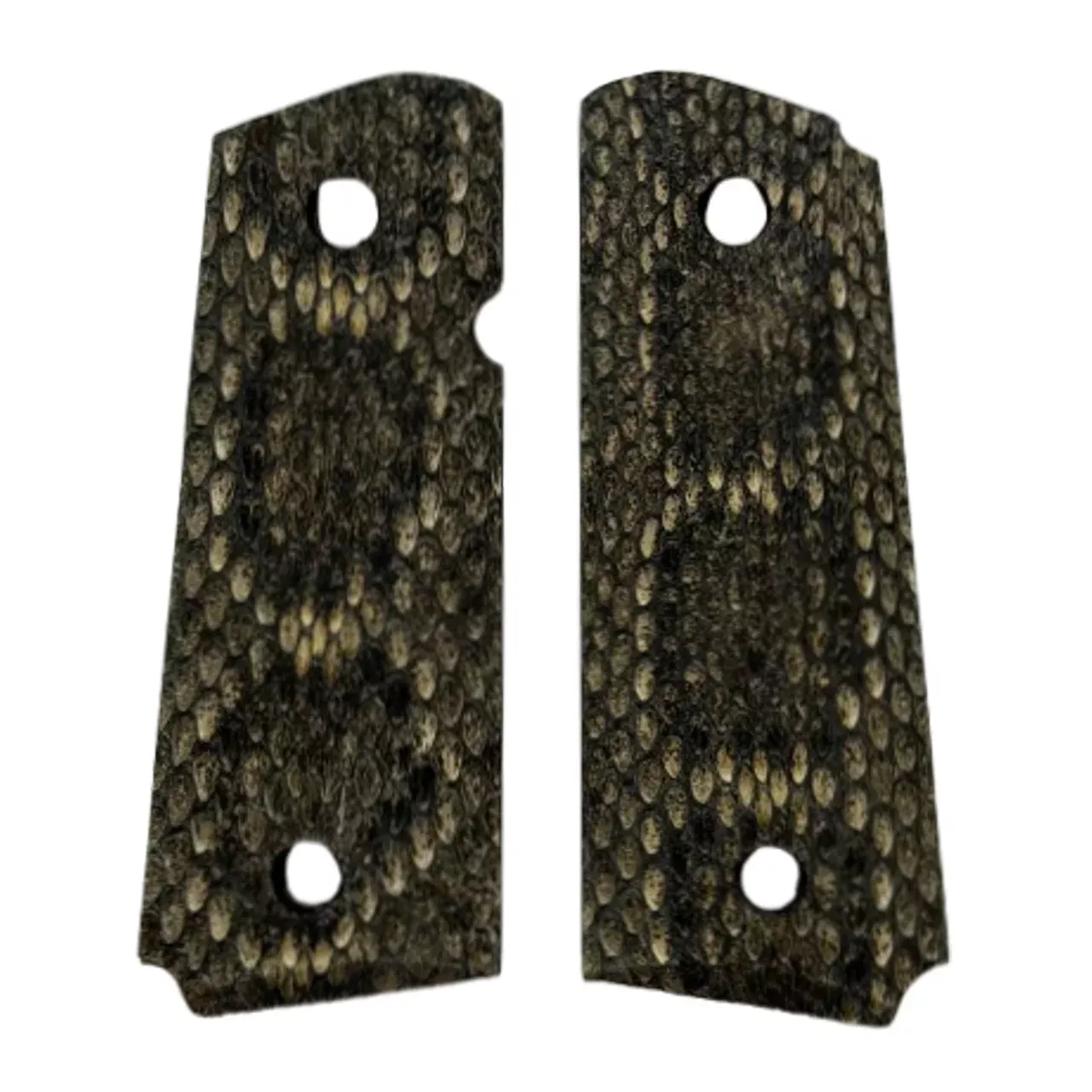 1911 Compact size grips - Genuine Rattle Snake Skin