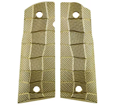 1911 Palm Swell GridLOK Brass