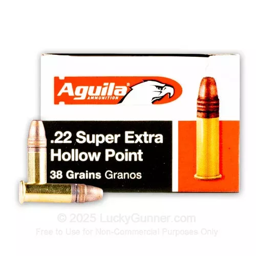 22 LR – 38 Grain CPHP – Aguila Super Extra – 2000 Rounds
