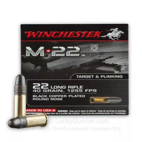 22 LR – 40 Grain CPRN – Winchester M22 – 2000 Rounds