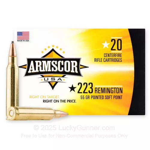 223 Rem – 55 Grain PSP – Armscor USA – 1000 Rounds