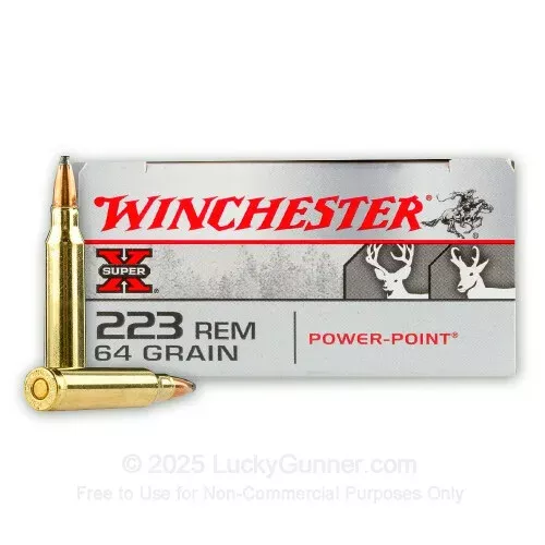 223 Rem – 64 Grain PP – Winchester Super-X – 200 Rounds