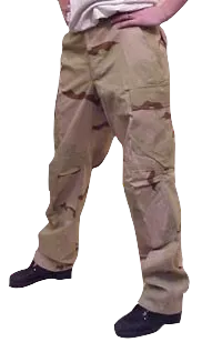 3-Color Desert BDU Small Regular Pants