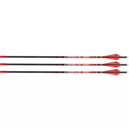 3 Lighted Carbon HyperFlite Arrows for Barnett Hyper