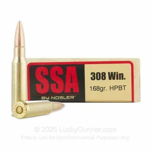 308 Win – 168gr HPBT – SIlver State Armory – 20 Rounds