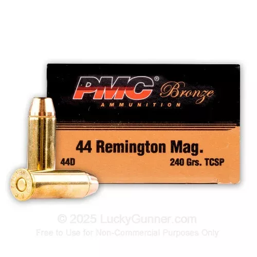 44 Mag – 240 Grain TCSP – PMC Bronze – 500 Rounds