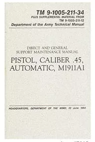 .45 CALIBER PISTOL MANUAL BK069