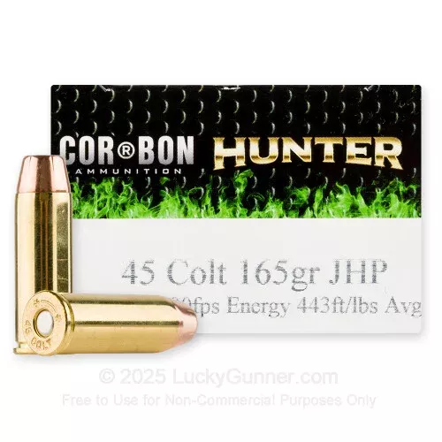 45 Long Colt – 165 Grain JHP – Corbon – 20 Rounds