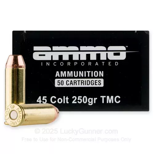 45 Long Colt – 250 Grain TMJ – Ammo Inc. – 50 Rounds