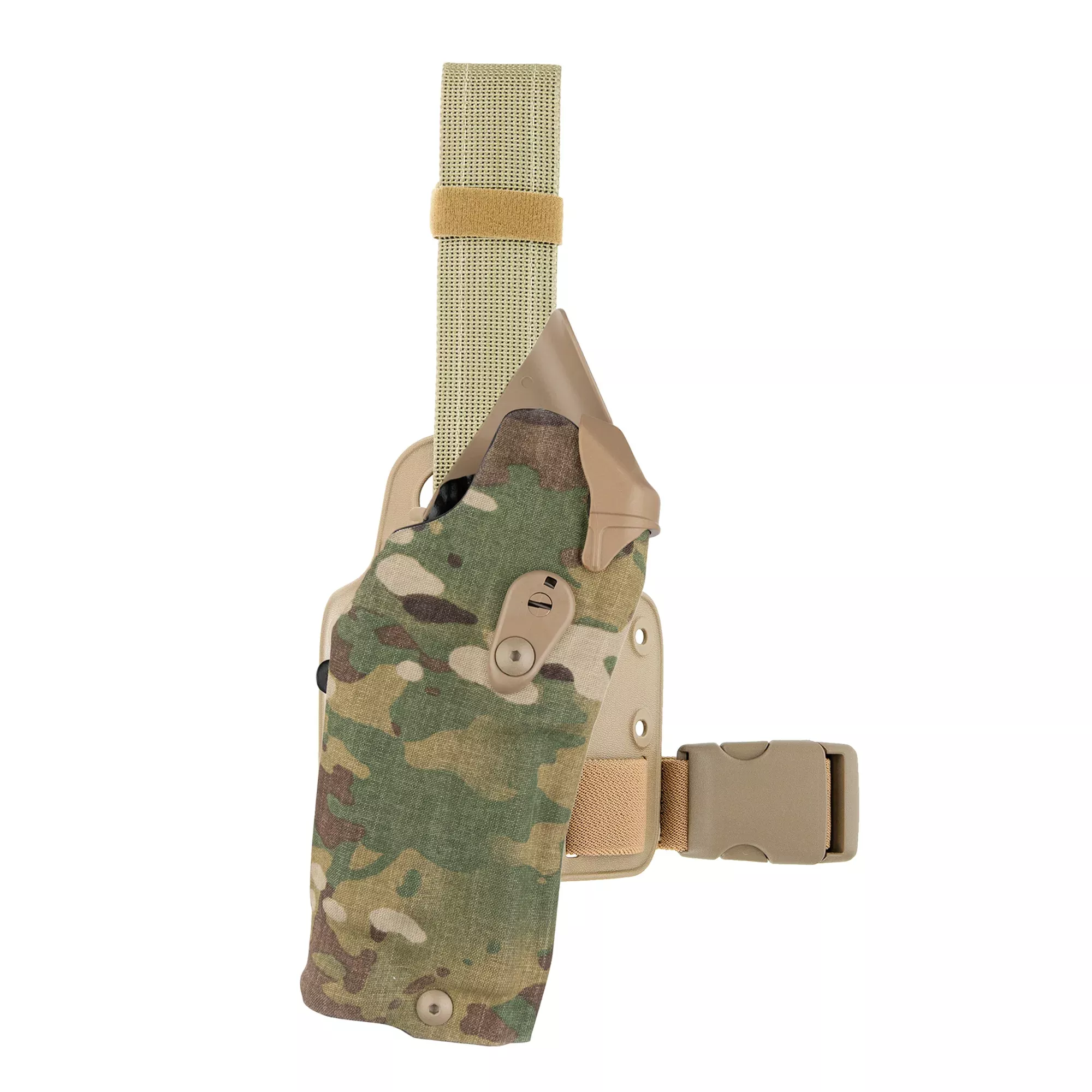 6384RDS-SP10 ALS OMV Single Strap Tactical Holster, MultiCam - Fits Sig P320 with X300 or Similar Light Only