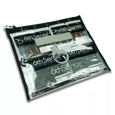 6th Sense BaitZip Pro Gusseted Tackle Storage Bag – Black