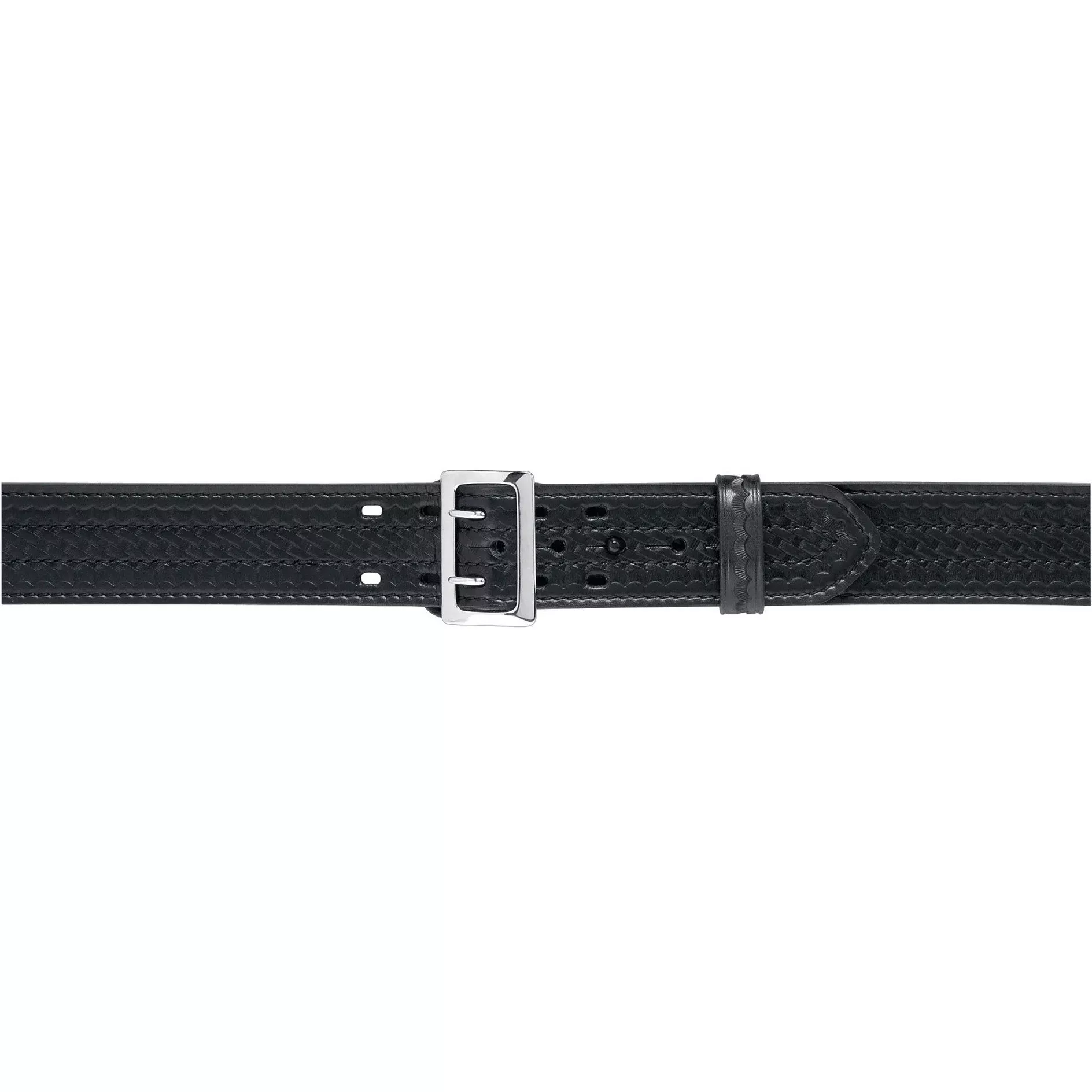 87 -Sam Browne Buckled Duty Belt, 2.25" (58mm) 46"+ Lengths Brass Buckle