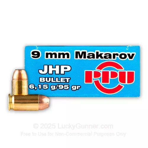 9×18 Makarov – 95gr JHP – Prvi Partizan – 50 Rounds
