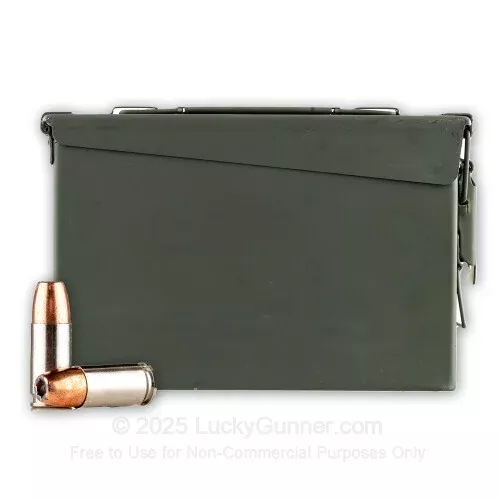 9mm – 124 Grain JHP – Speer Gold Dot – 1000 Rounds in Ammo Can