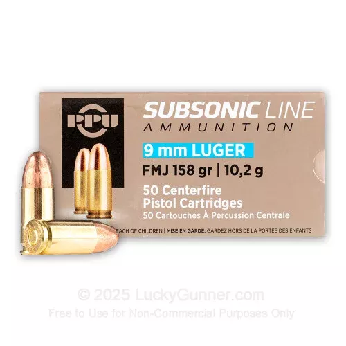 9mm – 158 Grain FMJ – Prvi Partizan – 1000 Rounds