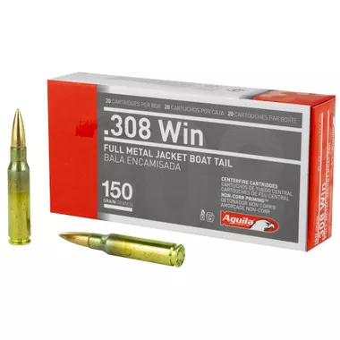 Aguila .308 Winchester 150gr FMJBT Ammunition - 20 Rounds