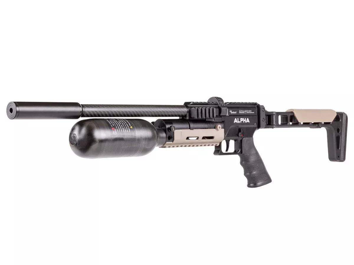 Air Venturi Alpha Air Rifle, 350cc Carbon Bottle, .22 Cal - Caliber 0.22 - FPS 900