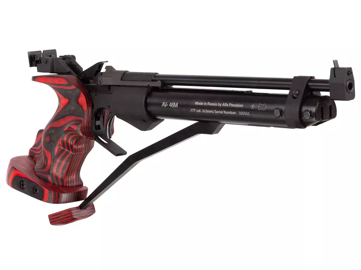 Air Venturi AV-46M Match Air Pistol, .177 caliber, with trigger upgrade - Caliber 0.177 - FPS 480