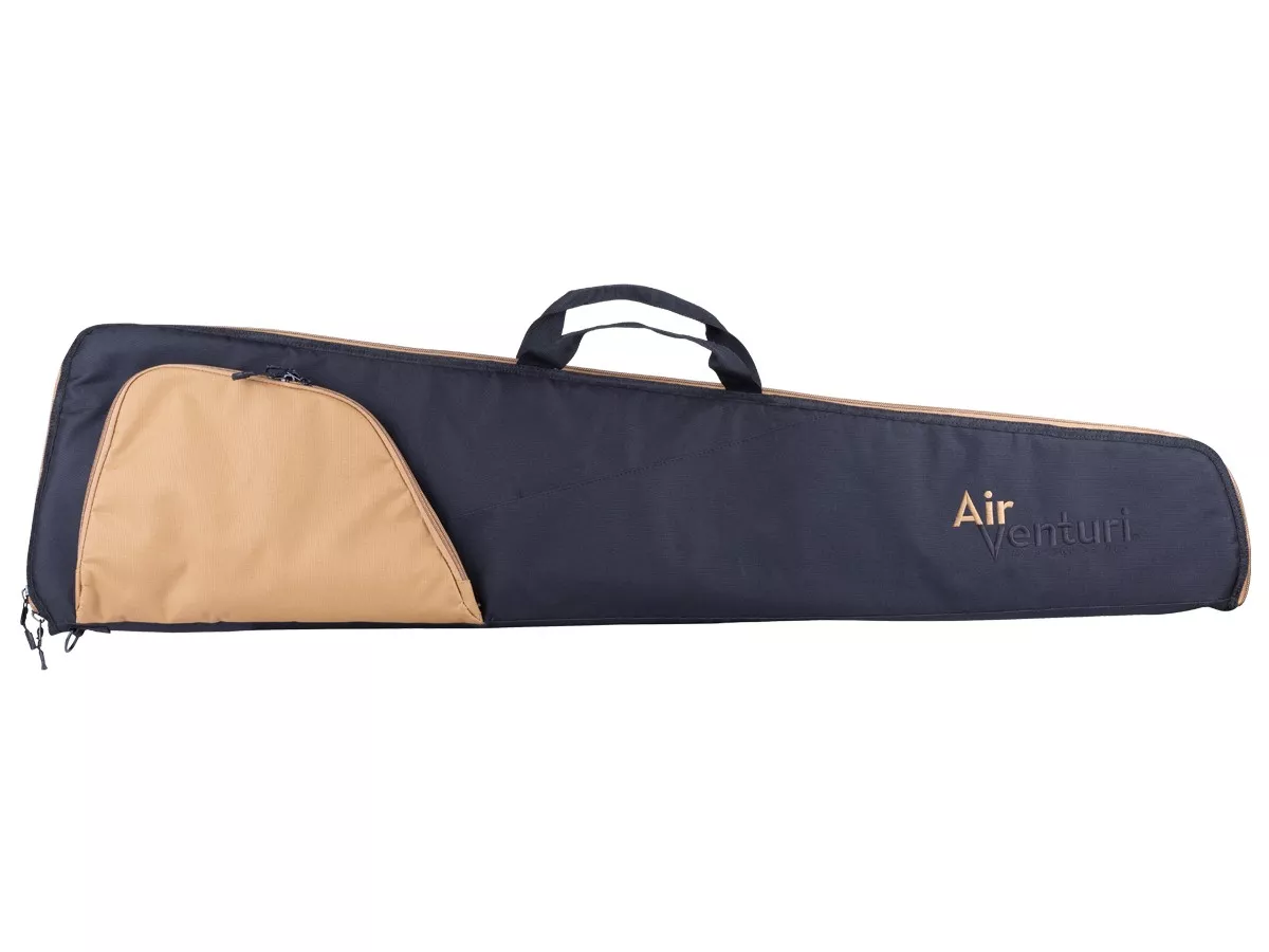 Air Venturi Rifle Bag w/ Zippered Pocket, Black/Tan