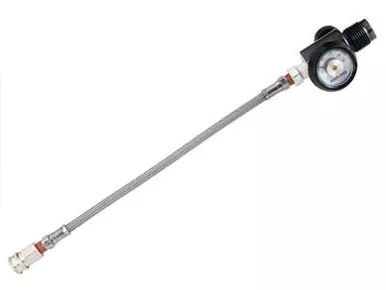 AirForce Scuba Tank Adapter, DIN Connector, Steel Hose