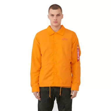 Alpha Industries Lightweight Coaches Jacket, Emergency Orange