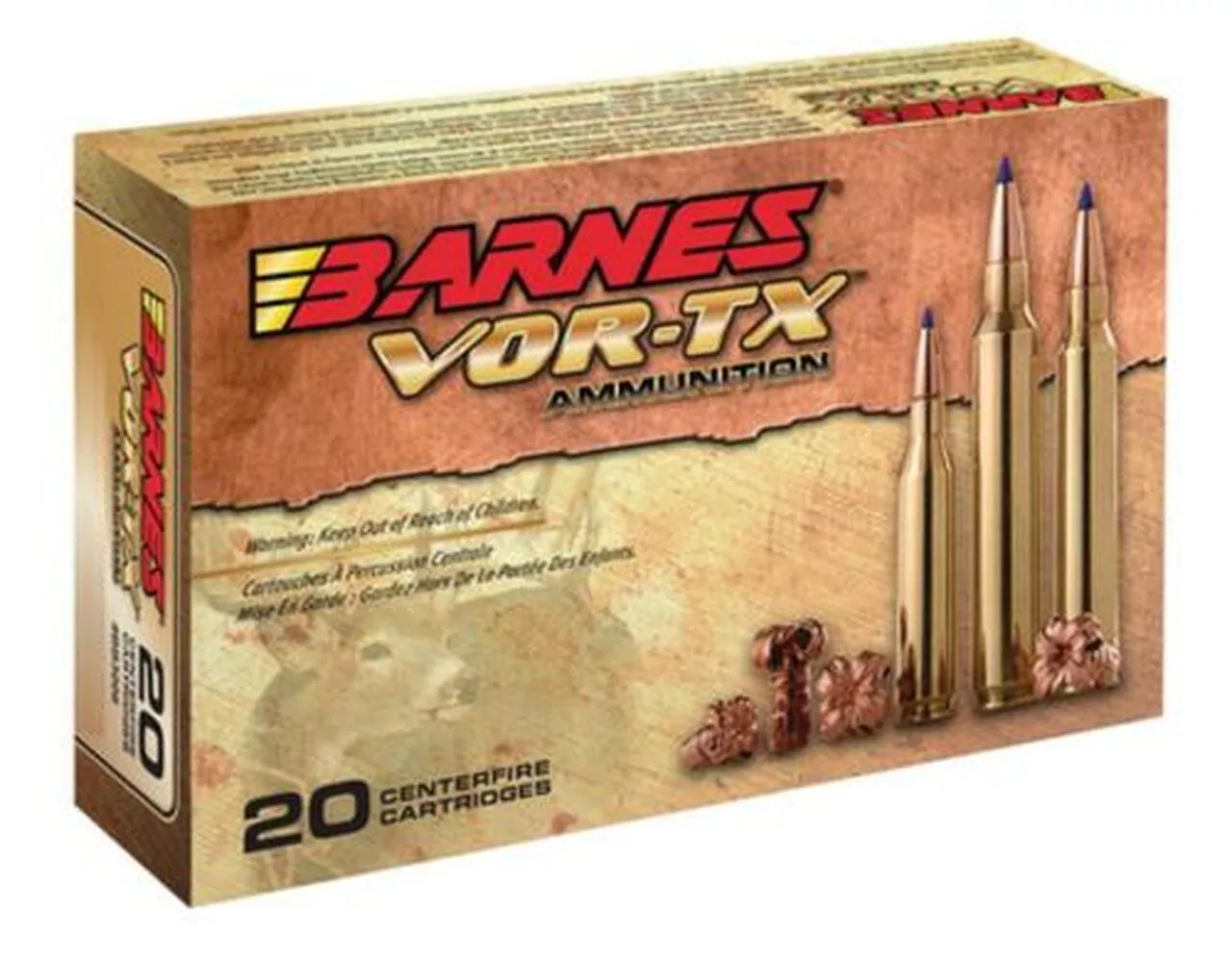 Barnes VOR-TX .30-06 Springfield 168gr, TTSX Lead Free Polymer Tip Boat Tail, 20rd Box