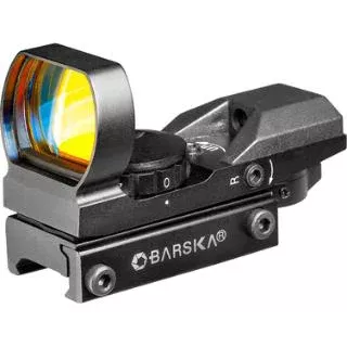 Barska AC10632 Electro Sight Multi Reticle 1x 22mm-33mm Obj 3 or 10 MOA Red Multi-Reticle Black Matte Lithium