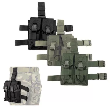 BattleSteel AR15/M4 Four (4) Magazine Drop Leg Pouches
