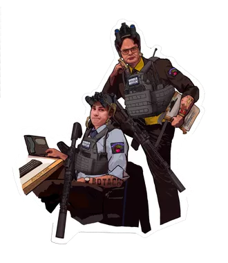BattleSteel The Office Tactical Sticker 3/Pack Limited Edition