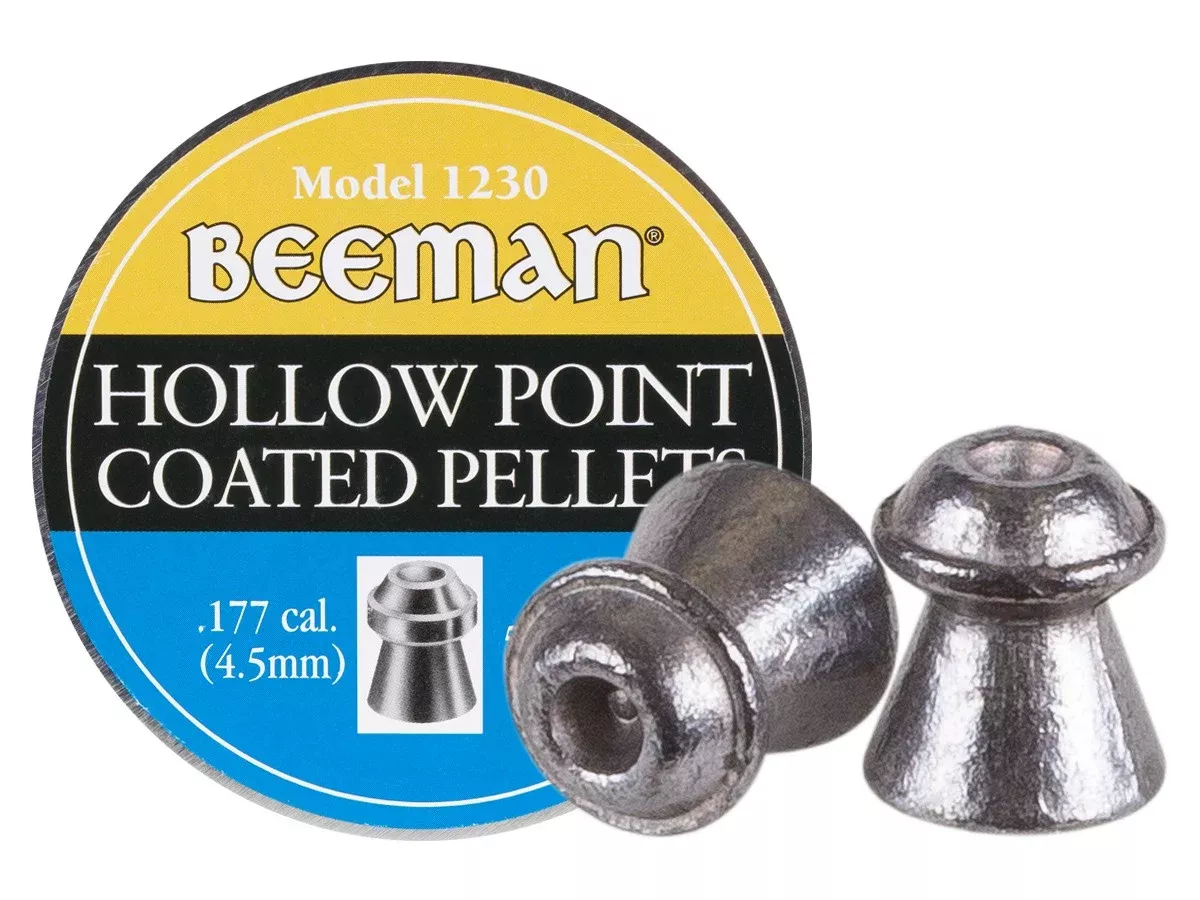 Beeman .177 Cal, 7.2 Grains, Hollowpoint, Coated, 500ct - Caliber 0.177