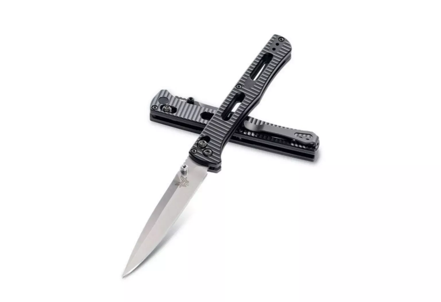 Benchmade Manual Fact Knife with Satin Blade and Black Anodized Handle – 417