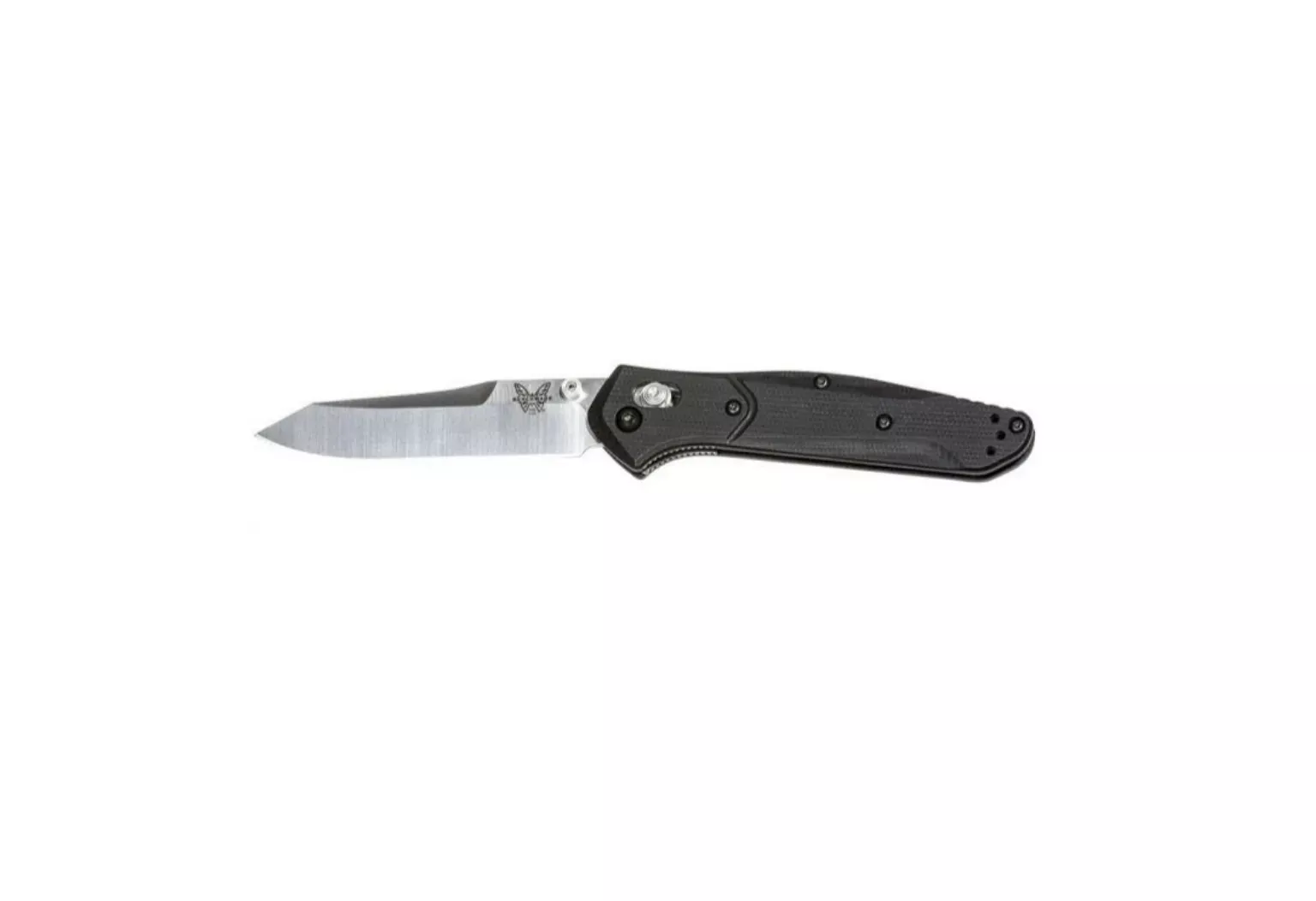 Benchmade Osborne Manual Knife with Satin Blade and Black G10 Handle – 940-2