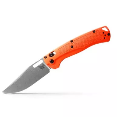 Benchmade Taggedout, Axis, Clip Point Knife – Orange