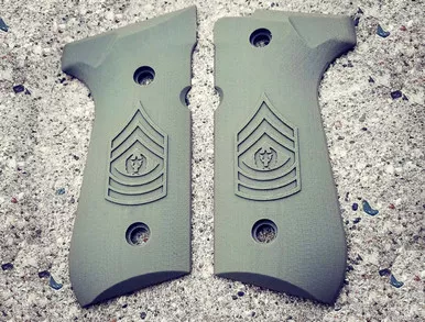Beretta 92 Engraved Army E9 CSM