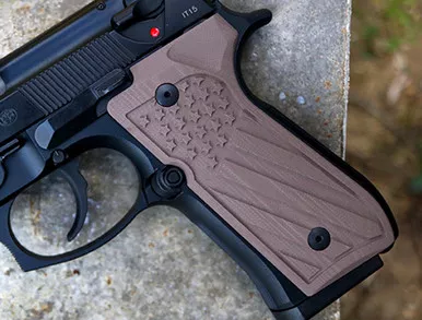 Beretta 92 Engraved Flag