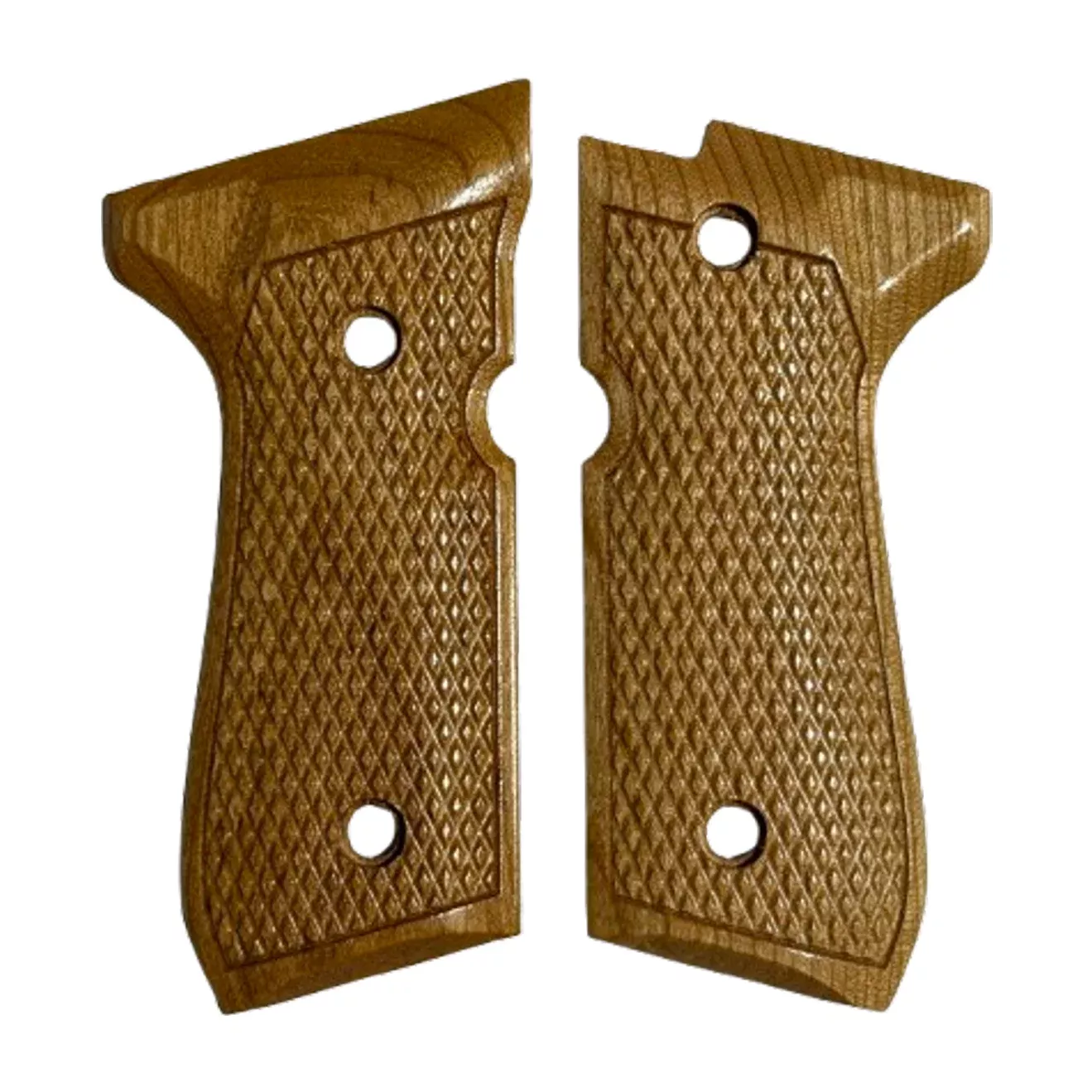 Beretta 92 Full Size Grips - w/Checkering - Cherry