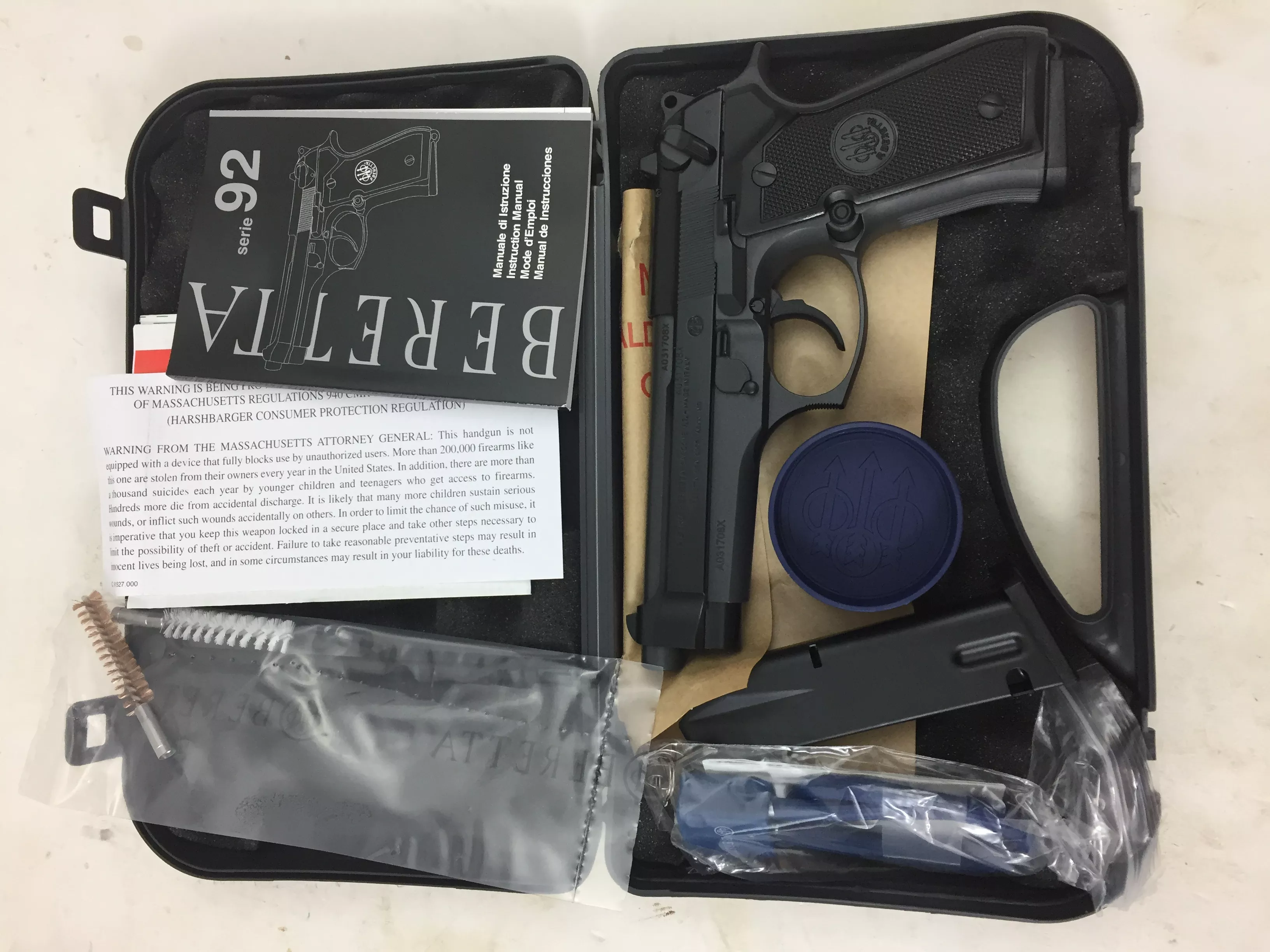 Beretta 92FS Sniper Grey 9mm 4.9-inch 15Rds JS92F390M