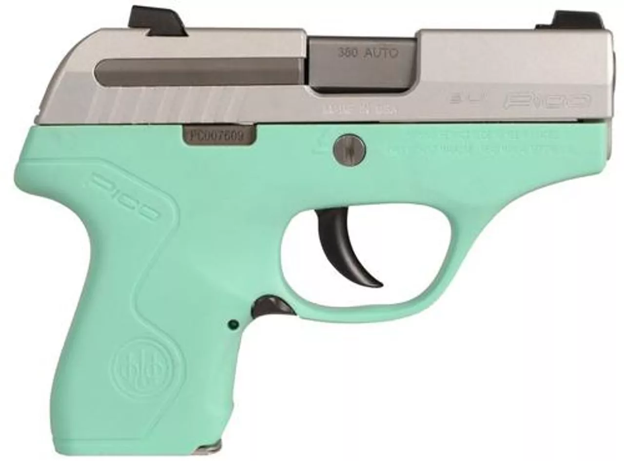 Beretta Pico .380 ACP, 2.7″, 6rd, Adjustable Sights, Robin Egg Blue