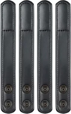 Bianchi 22090 AccuMold Elite Belt Keeper Plain Black 4 Pack