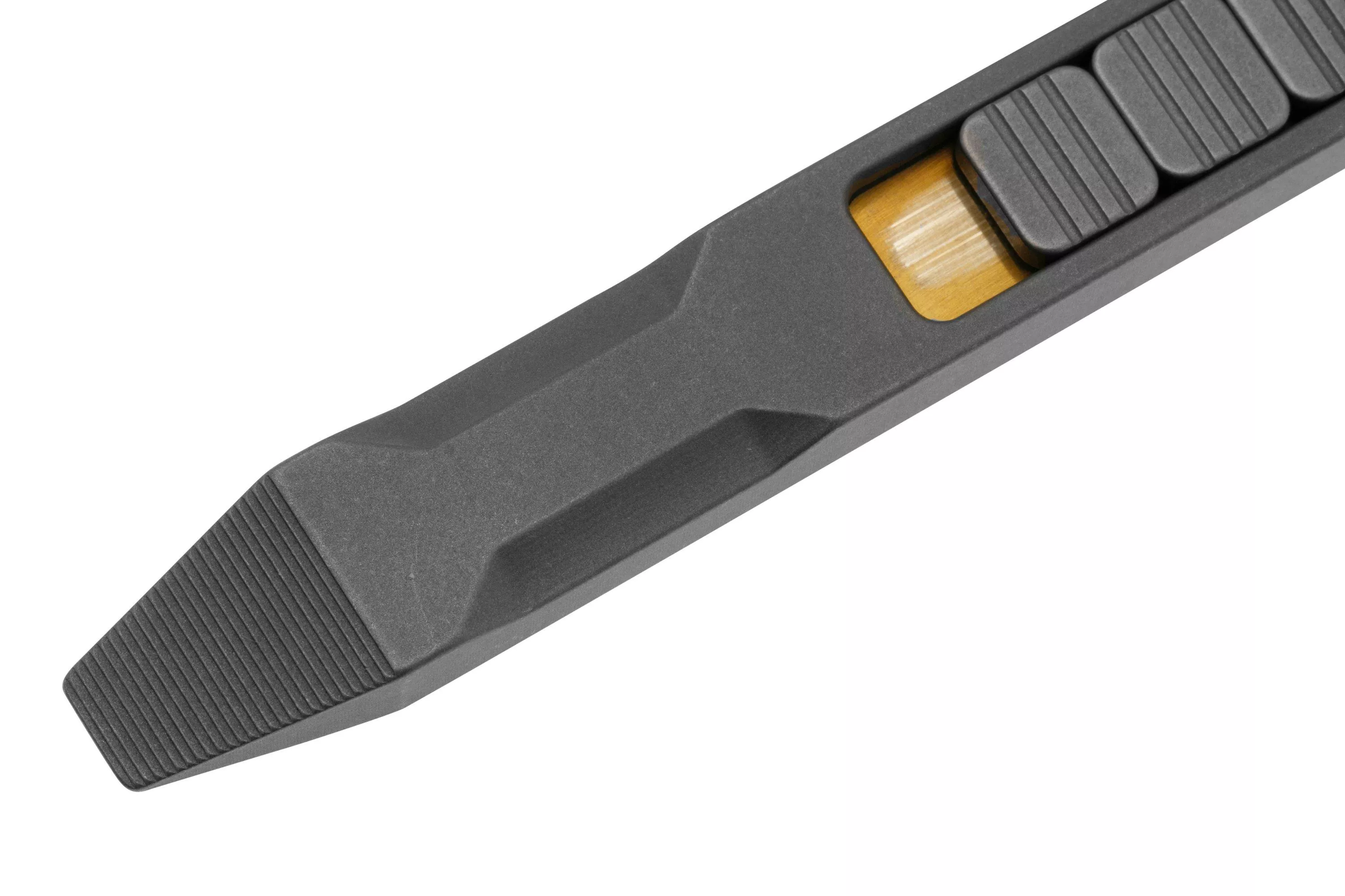 Big Idea Design Ti Pry Bar TI-PB-SW Stonewashed Titanium, fidget pry bar