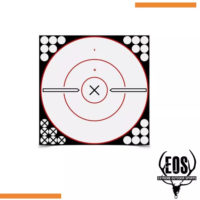 BIRCHWOOD CASEY SHOOT N C 12' WHAITE /BLACK X BULLS EYE TARGET 5 PACK