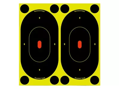 Birchwood Casey Shoot-N-C Targets, 7" Silhouette, 12 Targets + 48 Pasters