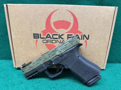 Black Rain Ordnance 9 MM 4" BBL Black OD Green BR0-SS25-FLPKG-08