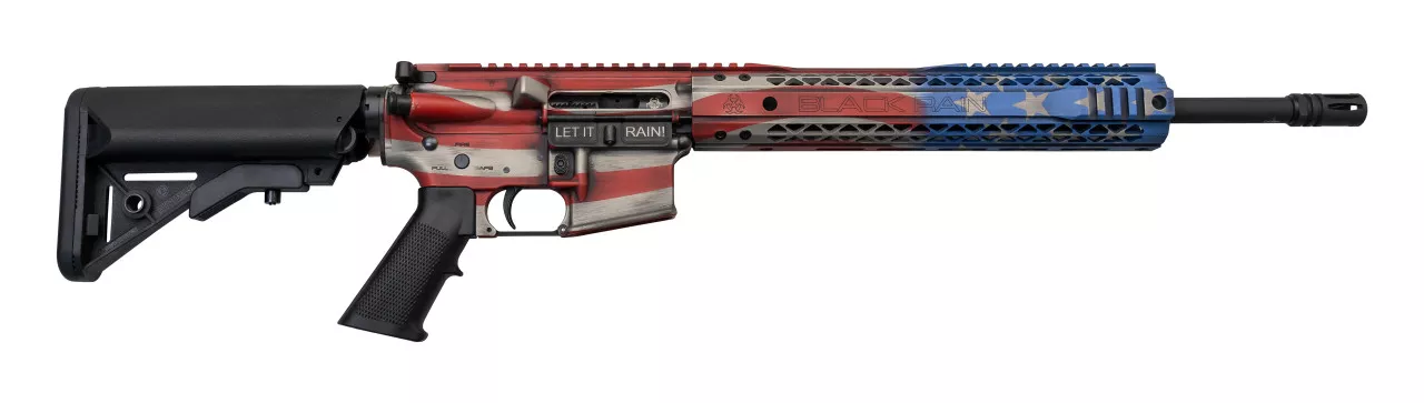 Black Rain Ordnance Spec15 5.56/.223, 16″ Barrel, American Flag, 30rd