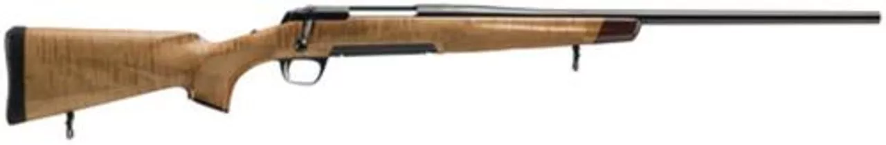 Browning X-Bolt Medallion Maple .30-06 Springfield 22″ Barrel High Gloss Blue Finish Adjustable Feather Trigger High Gloss AAA Maple Stock with Rosewood Forend and Pistol Grip Cap 4rd