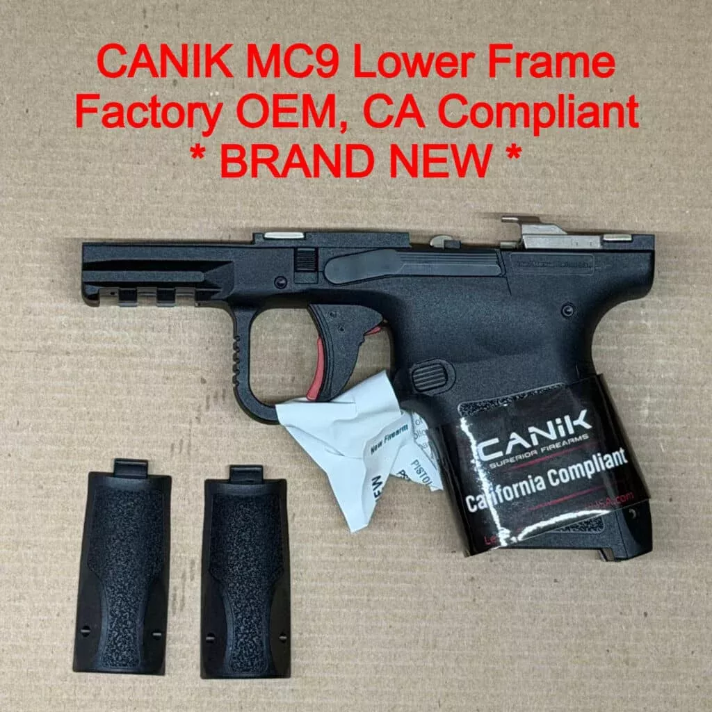 Canik Mete MC9 OEM Lower Frame Assembly Black 9mm Micro Compact – BRAND NEW